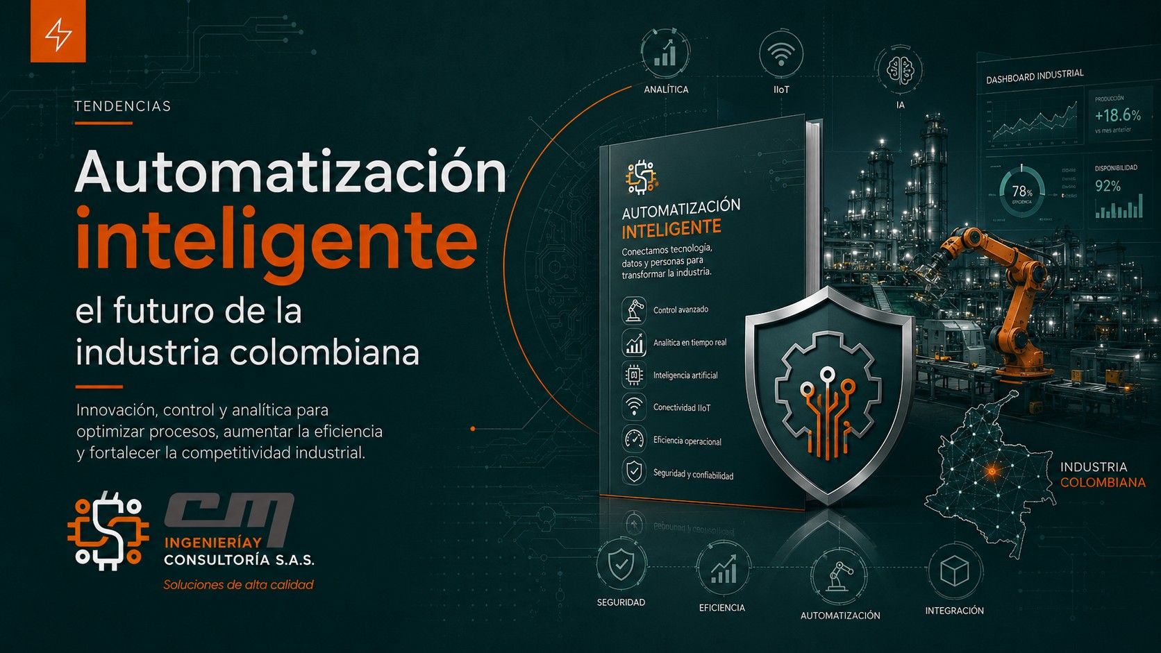 Automatización inteligente e Industria 4.0 en el sector manufacturero colombiano